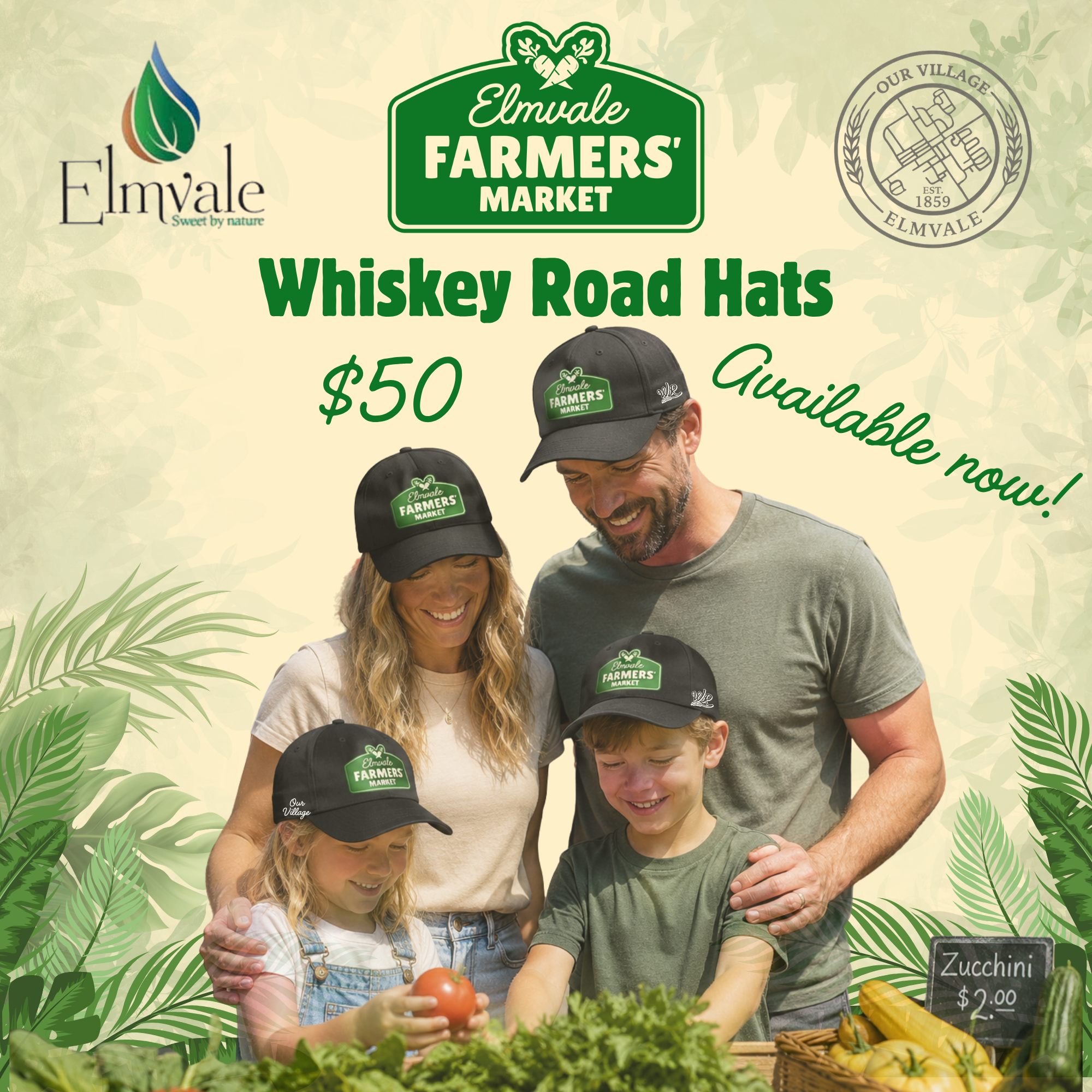 Elmvale Farmers Market Hat - Made by Whiskey Road